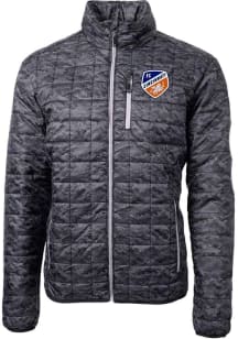 Cutter and Buck FC Cincinnati Mens Black Rainier PrimaLoft Printed Filled Jacket