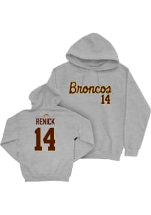 Kiley Renick Western Michigan Broncos Mens Grey NIL Script Player Hood