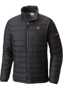 Mens Colorado Buffaloes Columbia Mens Powder Lite Heavyweight Jacket - Black