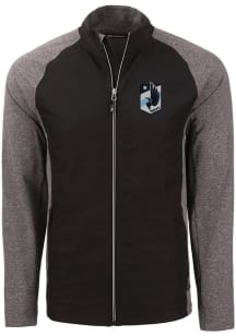 Cutter and Buck Minnesota United FC Mens Black Adapt Eco Big and Tall Light Weight Jacket