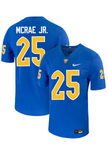Kentrail Mcrae Jr.  Nike Pitt Panthers Blue NIL Name And Number Football Jersey