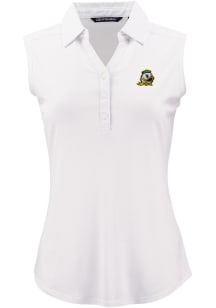 Cutter and Buck Oregon Ducks Womens White Forge Eco Polo Shirt
