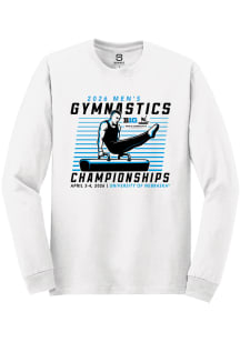 Summit Sportswear Big Ten White 2026 Men's Gymnastics Championships Long Sleeve T Shirt