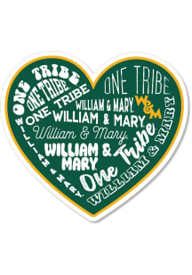 William & Mary Tribe 3 inch Heart Magnet