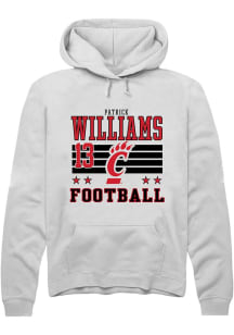 Patrick Williams Cincinnati Bearcats Mens White Football NIL Striped Player Hood