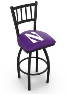 Northwestern Wildcats Swivel Counter Pub Stool - Black