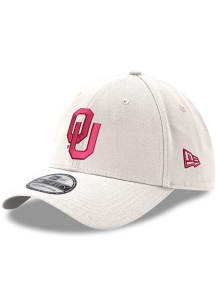 New Era Oklahoma Sooners Mens White 39THIRTY Flex Hat