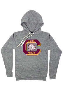 Homefield Central Michigan Chippewas Mens Grey Seal Fashion Hood