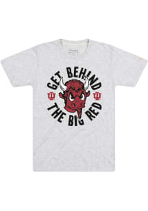 Homefield Indiana Hoosiers Grey Get Behind the Big Red Short Sleeve Fashion T Shirt