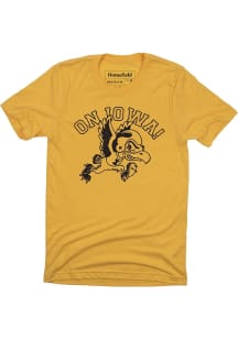 Homefield Iowa Hawkeyes Gold On Iowa Short Sleeve Fashion T Shirt