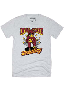 Homefield Iowa State Cyclones Ash Vault Wrestling Short Sleeve Fashion T Shirt