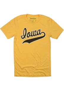 Homefield Iowa Hawkeyes Gold Team Name Short Sleeve Fashion T Shirt