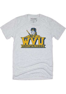 Homefield West Virginia Mountaineers Ash Mountaineer Short Sleeve Fashion T Shirt