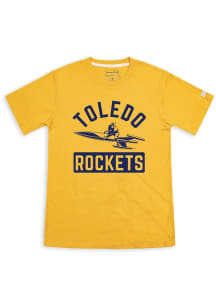 Homefield Toledo Rockets Gold Vintage Rocket Man Short Sleeve Fashion T Shirt