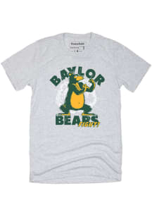 Homefield Baylor Bears Ash Retro Fight Short Sleeve Fashion T Shirt