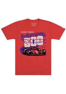 Homefield Indy 500 Red Indy 500 Throwback Short Sleeve Fashion T Shirt