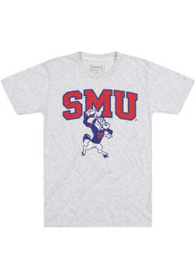 Homefield SMU Mustangs Ash Arch Mascot Football Short Sleeve Fashion T Shirt