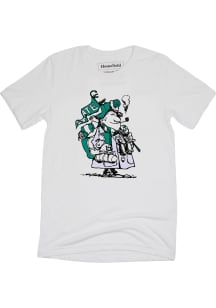 Homefield Michigan State Spartans White 1960s Football Fan Short Sleeve Fashion T Shirt
