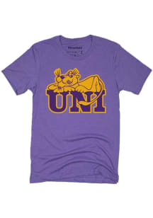 Homefield Northern Iowa Panthers Purple UNI Mascot Short Sleeve Fashion T Shirt