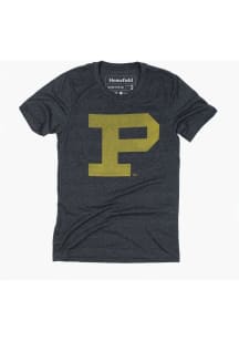Homefield Purdue Boilermakers Grey Vintage Basketball Short Sleeve Fashion T Shirt