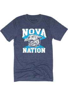 Homefield Villanova Wildcats Navy Blue Slogan Short Sleeve Fashion T Shirt