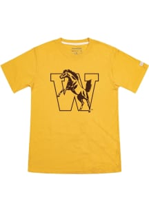 Homefield Western Michigan Broncos Gold Vintage Bronco Short Sleeve Fashion T Shirt