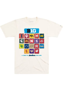 Homefield Big Ten White 2024 Inaugural Year Short Sleeve Fashion T Shirt