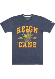 Homefield Tulsa Golden Hurricane Navy Blue Reign Cane Short Sleeve Fashion T Shirt