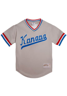 Homefield Kansas Jayhawks Mens Grey Batters Practice Baseball Jersey