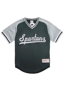 Homefield Michigan State Spartans Mens Green Batters Practice Baseball Jersey