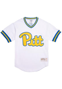 Homefield Pitt Panthers Mens White Baseball Batters Practice Baseball Jersey