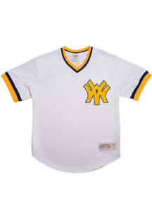 Homefield West Virginia Mountaineers Mens White Batters Practice Baseball Jersey