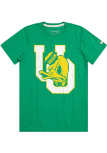 Homefield Oregon Ducks Green Stacked logo Short Sleeve Fashion T Shirt