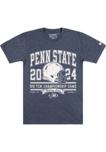Homefield Penn State Nittany Lions Navy Blue Football 2024 Big Ten Championship Short Sleeve Fashi..