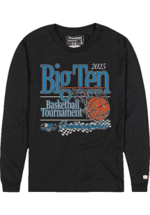 Homefield Big Ten Black 2025 Big Ten Basketball Tournament Long Sleeve T Shirt