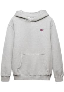 Homefield Kansas Jayhawks Mens Grey Heavyweight Fashion Hood