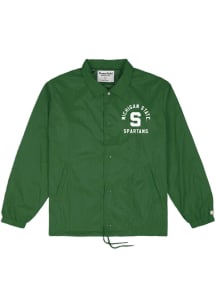 Homefield Michigan State Spartans Mens Green Coaches Light Weight Jacket