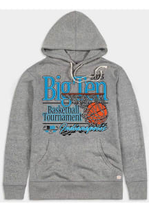 Homefield Big Ten Mens Grey 2025 Big Ten Basketball Tournament Fashion Hood