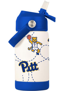 Pitt Panthers Mascot Stainless Steel Bottle - White