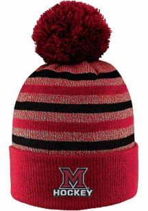 LogoFit Miami RedHawks Black Doc Marled Mens Knit Hat