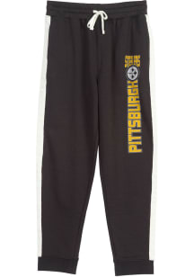 Junk Food Clothing Pittsburgh Steelers Womens Overtime Black Sweatpants