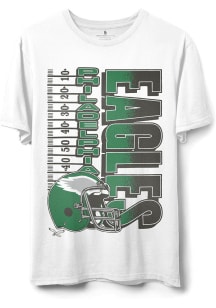 Junk Food Clothing Philadelphia Eagles White Hashmark Short Sleeve T Shirt