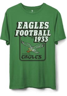 Junk Food Clothing Philadelphia Eagles Kelly Green HOF Flea Market Short Sleeve T Shirt