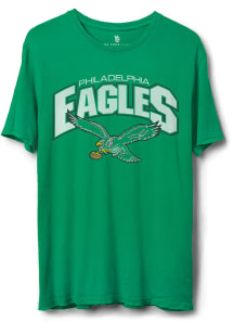 Junk Food Clothing Philadelphia Eagles Kelly Green Fullback Vintage Short Sleeve T Shirt