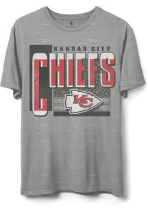 Junk Food Clothing Kansas City Chiefs Grey Complete Short Sleeve T Shirt