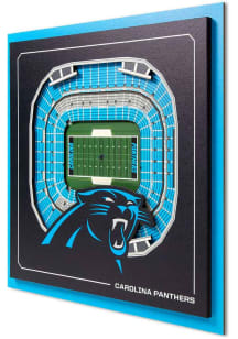 Carolina Panthers 3D Stadium Wall Art Sign - Navy Blue