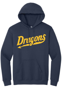 Summit Sportswear Drexel Dragons Mens Navy Blue Dragons Tailsweep Long Sleeve Hoodie