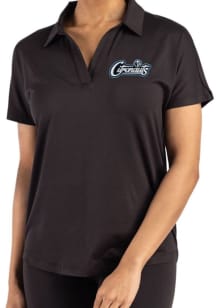 Cutter and Buck UCF Knights Womens Black Coastline Short Sleeve Polo Shirt