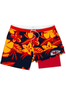 Chubbies Kansas City Chiefs Mens Black Deep Zone Swim Trunks