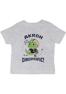 Vive La Fete Akron Zips Infant Dino-Riffic Short Sleeve T-Shirt Grey